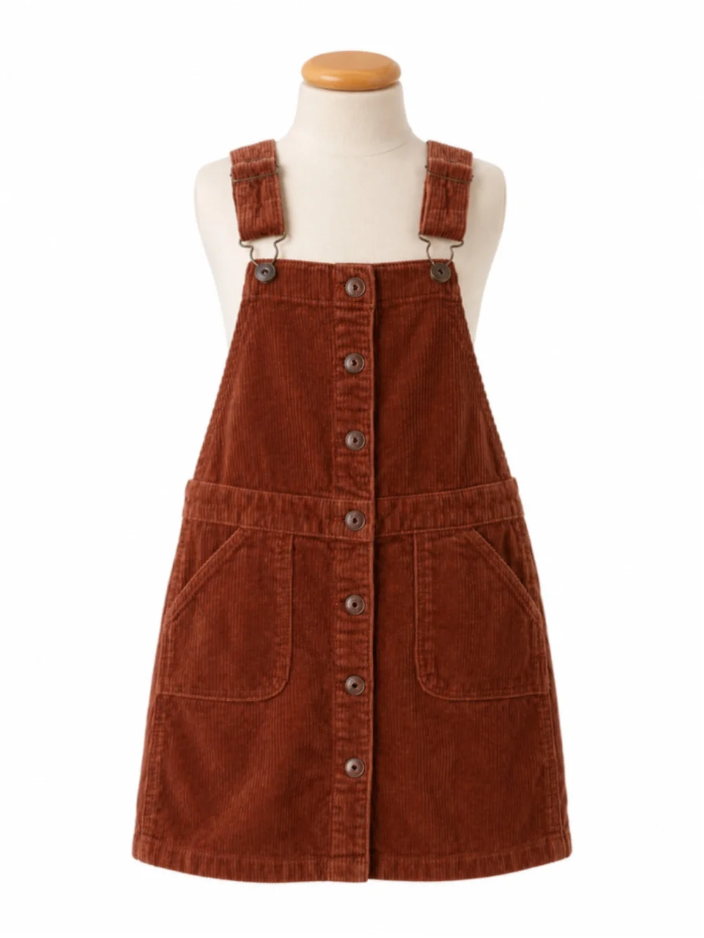 OshKosh B’gosh Chocolate Brown Corduroy Vestbak Jumper – Girls Size 12M